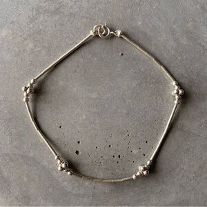 Unique 925 Sterling Silver Beaded Bracelet by LIZZdezigns